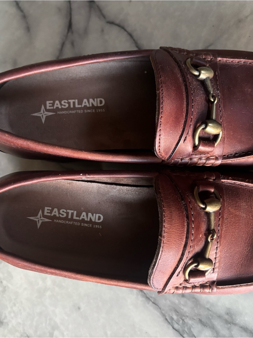 Eastland Women’s Brown/Burgundy Leather Loafers GWEN Size 9 NWOT - Picture 4 of 8